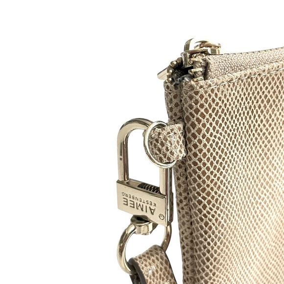 Aimee Kestenberg Snake skin pattern leather  Clutch - Picture 5 of 12
